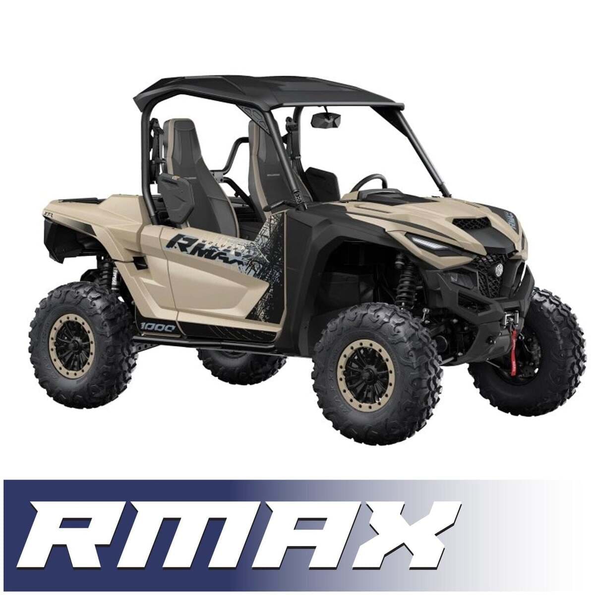 Rugged Radios Yamaha RMAX Complete Communication Kit with Rocker Switch Bluetooth Intercom and 2-Way Radio