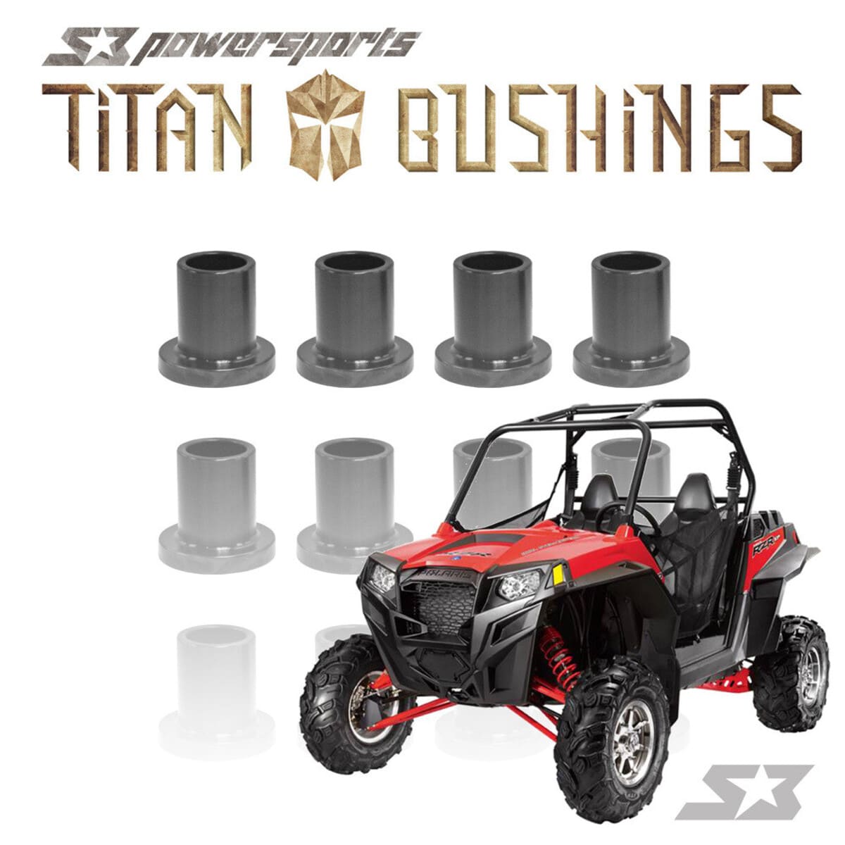 S3 Powersports '11-'14 Polaris RZR XP 900 Titan A-Arm Bushing Kits