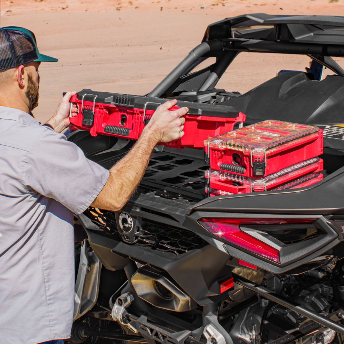 S3 Powersports '24+ Can-Am Maverick R Milwaukee Packout Bed Mount