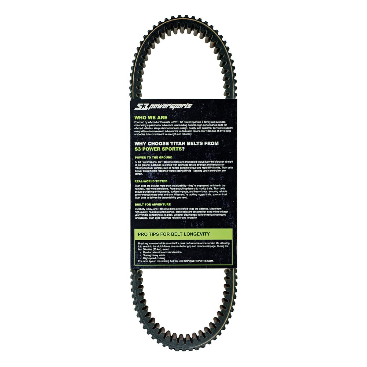 S3 Powersports Can-Am Defender Titan Drive Belt