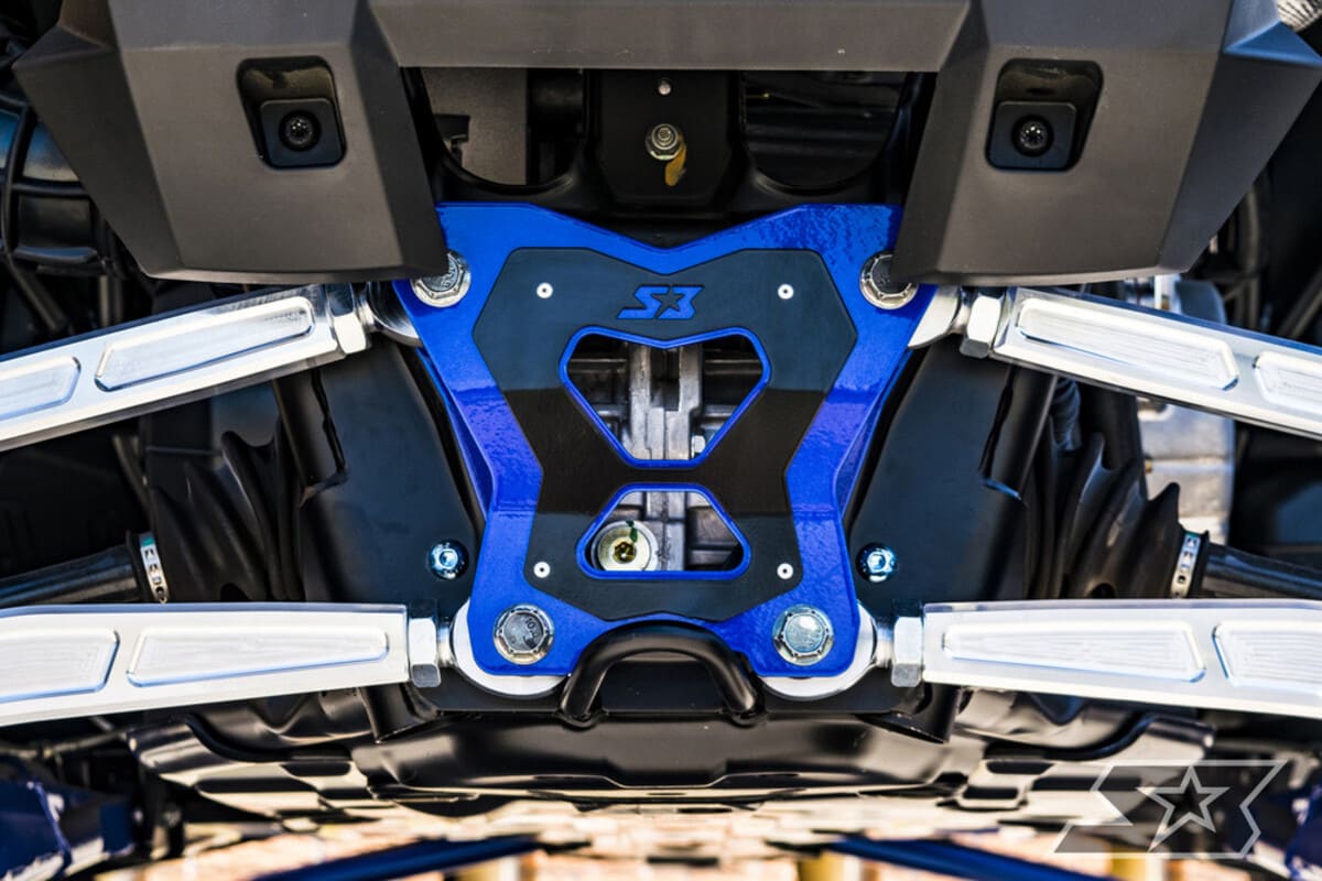 S3 Powersports Polaris RZR XP Turbo S Double Shear Radius Rod Plate