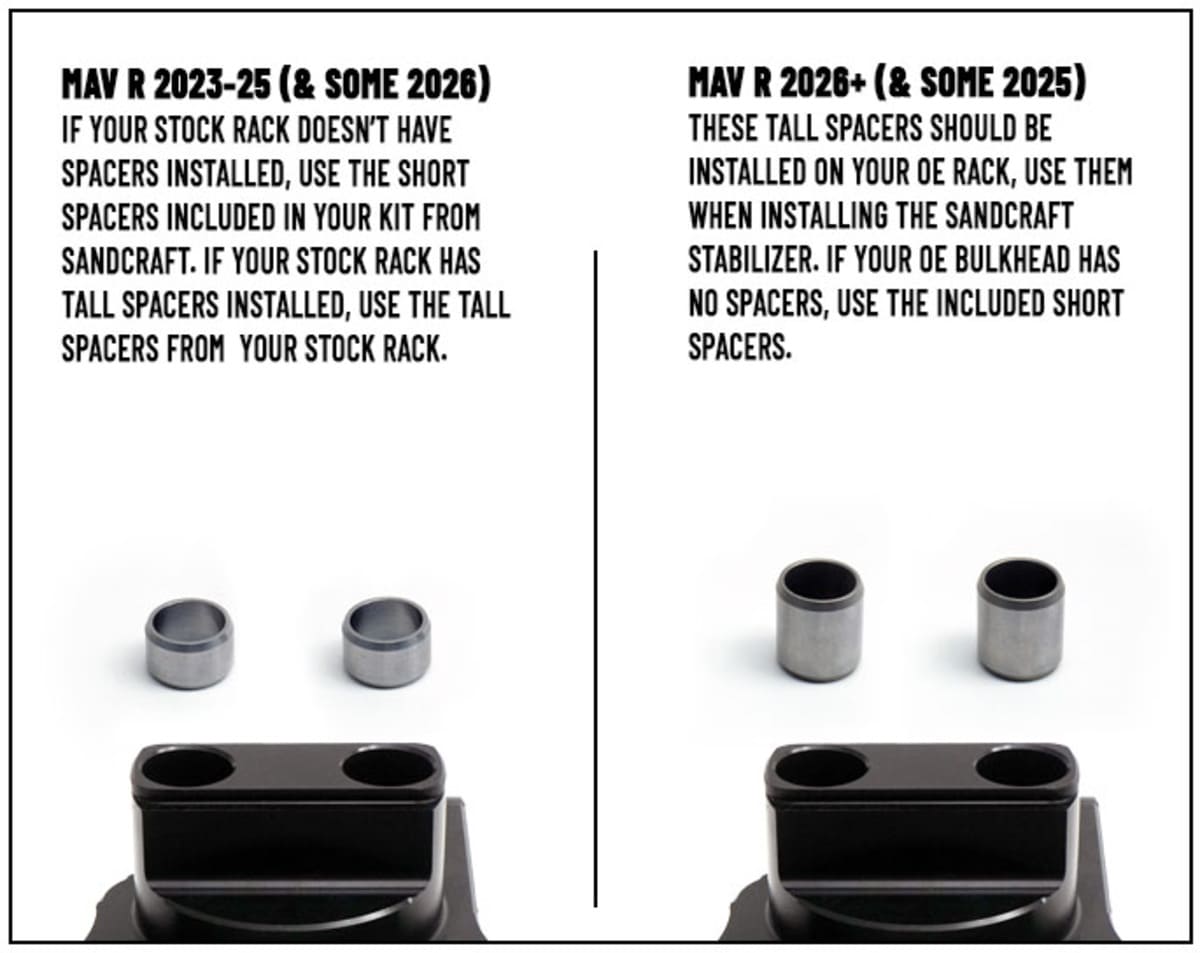 Sandcraft '23-'25 Can-Am Maverick R Steering Support Assembly
