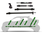 Sandcraft Can-Am Maverick R 4 Seat Complete Driveline Kit