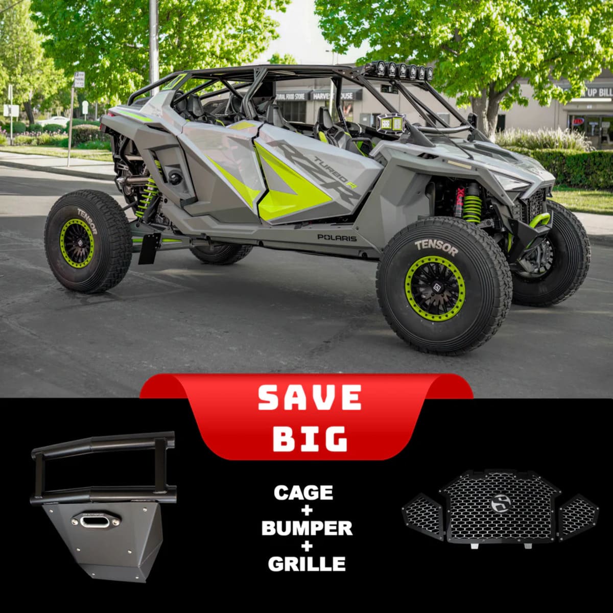 SDR '22-'24 Polaris RZR Turbo R 4 Seat Works Package Fastback Shorty C