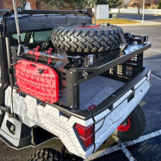 SDR Polaris Ranger XP 1000 X-Plorer Series Bed Rack Spare Tire Extension