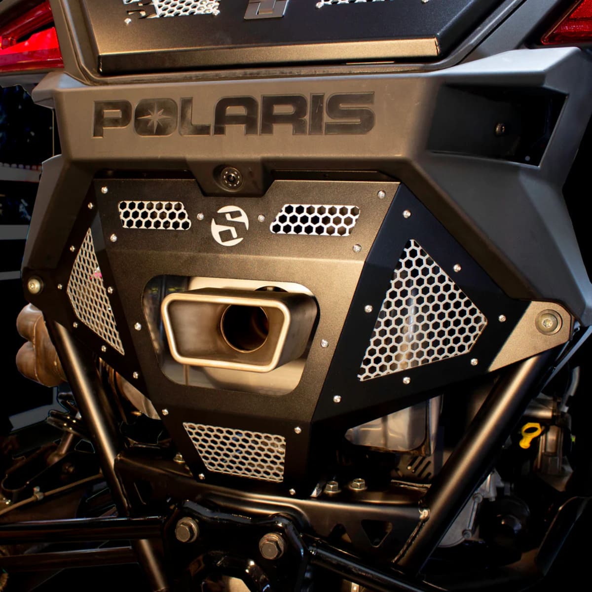 SDR Polaris RZR Pro R Rear Exhaust Grille Cover