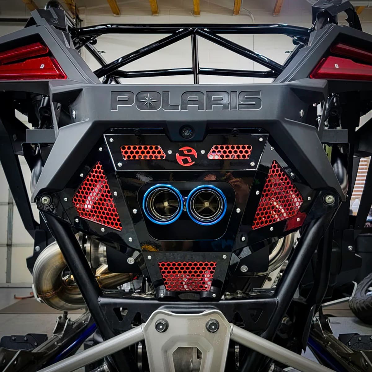 SDR Polaris RZR Pro R Rear Exhaust Grille Cover