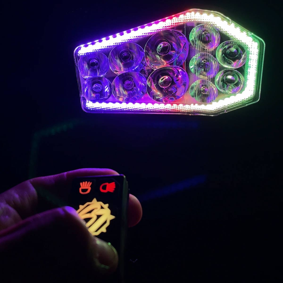 Sector Seven 1 3/4"-2" PRIZM LED Lighted Mirrors w/ Infinity Mounts