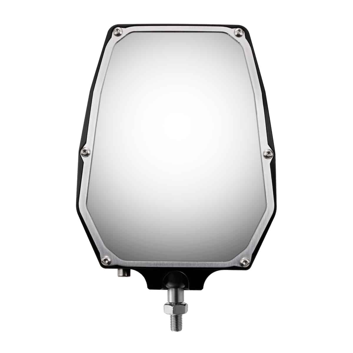 Sector Seven 1 3/4"-2" Sawtooth Black LED Light Mirror w/ Infinity Mounts