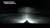 Sector Seven Spectrum LED Light Mirror with M10-1.25 Threaded Ball Mount - Grey