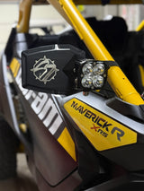 Sector Seven Stealth Navigator Mirrors w/ Light Brackets Set