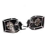 Sector Seven Navigator Mirrors With Light Brackets M10-1.25 Threaded Ball Mount