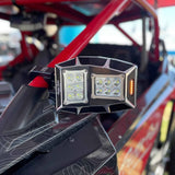 Sector Seven Sawtooth Black LED Light Mirror Universal Clamp