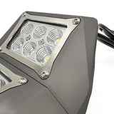 Sector Seven Spectrum LED Light Mirror with M10-1.25 Threaded Ball Mount - Grey 