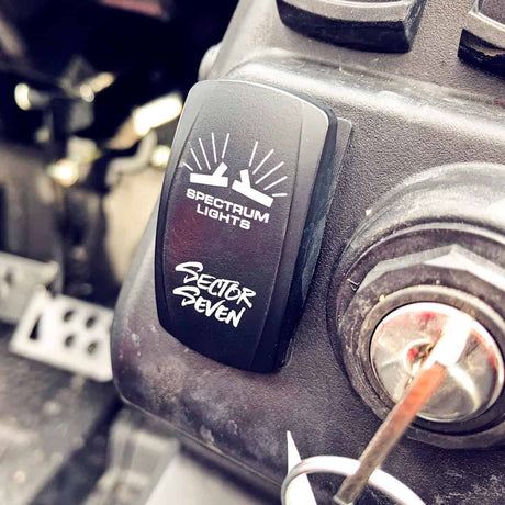 Sector Seven Spectrum Sawtooth Rocker Switch