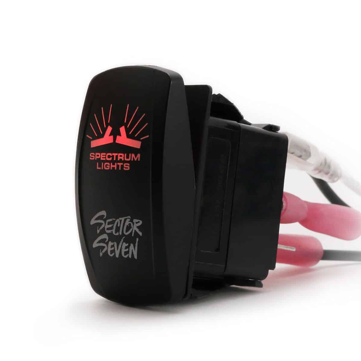 Sector Seven Spectrum Sawtooth Rocker Switch