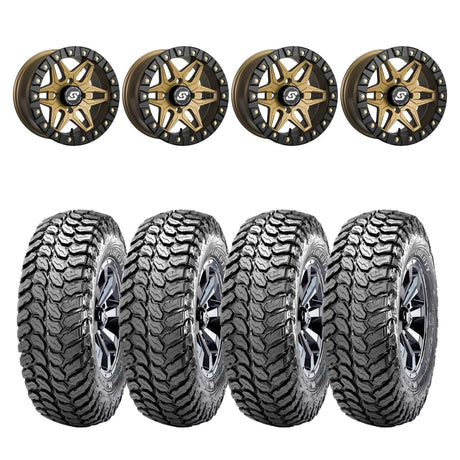 Sedona Black/Bronze Split 6 Beadlock & Maxxis Liberty Performance Off Road Wheel & Tire Kit