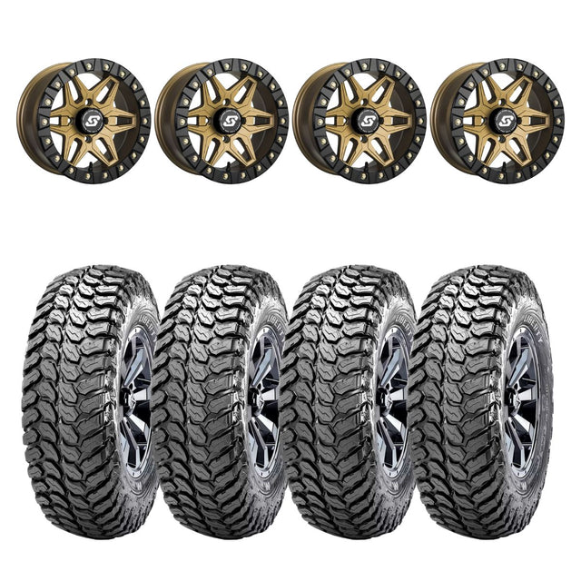 Sedona Black/Bronze Split 6 Beadlock & Maxxis Liberty Performance Off Road Wheel & Tire Kit
