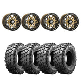 Sedona Black/Bronze Split 6 Beadlock & Maxxis Radial Carnivore Wheel & Tire Kit