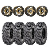 Sedona Black/Bronze Split 6 Beadlock & Maxxis Radial Roxxzilla Wheel & Tire Kit