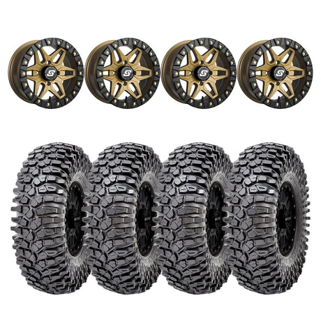 Sedona Black/Bronze Split 6 Beadlock & Maxxis Radial Roxxzilla Wheel & Tire Kit