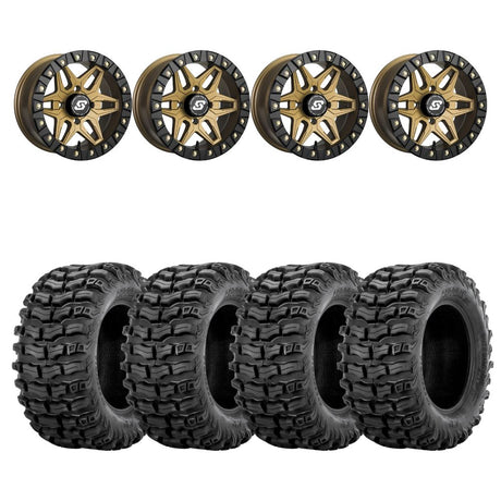 Sedona Black/Bronze Split 6 Beadlock & Sedona Buzz Saw RT Wheel & Tire Kit