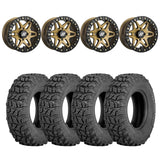 Sedona Black/Bronze Split 6 Beadlock & Sedona Coyote Wheel & Tire Kit