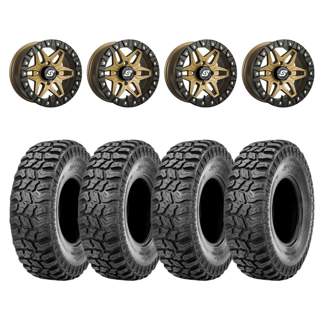 Sedona Black/Bronze Split 6 Beadlock & Sedona Ridge Saw Wheel & Tire Kit
