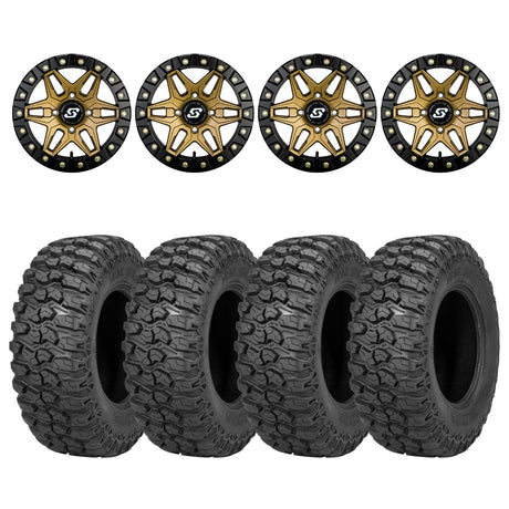 Sedona Black/Bronze Split 6 Beadlock & Sedona Trail Saw Wheel & Tire Kit