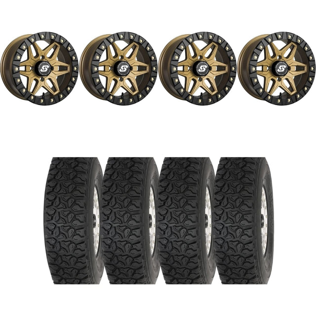 Sedona Black/Bronze Split 6 Beadlock & System 3 Off-Road DX440 Wheel & Tire Kit