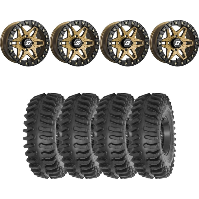 Sedona Black/Bronze Split 6 Beadlock & System 3 XT400 Extreme Trail Radial Wheel & Tire Kit