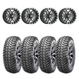 Sedona Black/Machined Split 6 Beadlock & Maxxis Liberty Performance Off Road Wheel & Tire Kit