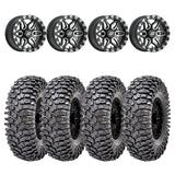 Sedona Black/Machined Split 6 Beadlock & Maxxis Radial Roxxzilla Wheel & Tire Kit