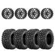 Sedona Black/Machined Split 6 Beadlock & Sedona Buzz Saw RT Wheel & Tire Kit