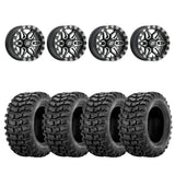 Sedona Black/Machined Split 6 Beadlock & Sedona Buzz Saw RT Wheel & Tire Kit