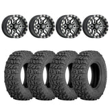 Sedona Black/Machined Split 6 Beadlock & Sedona Coyote Wheel & Tire Kit