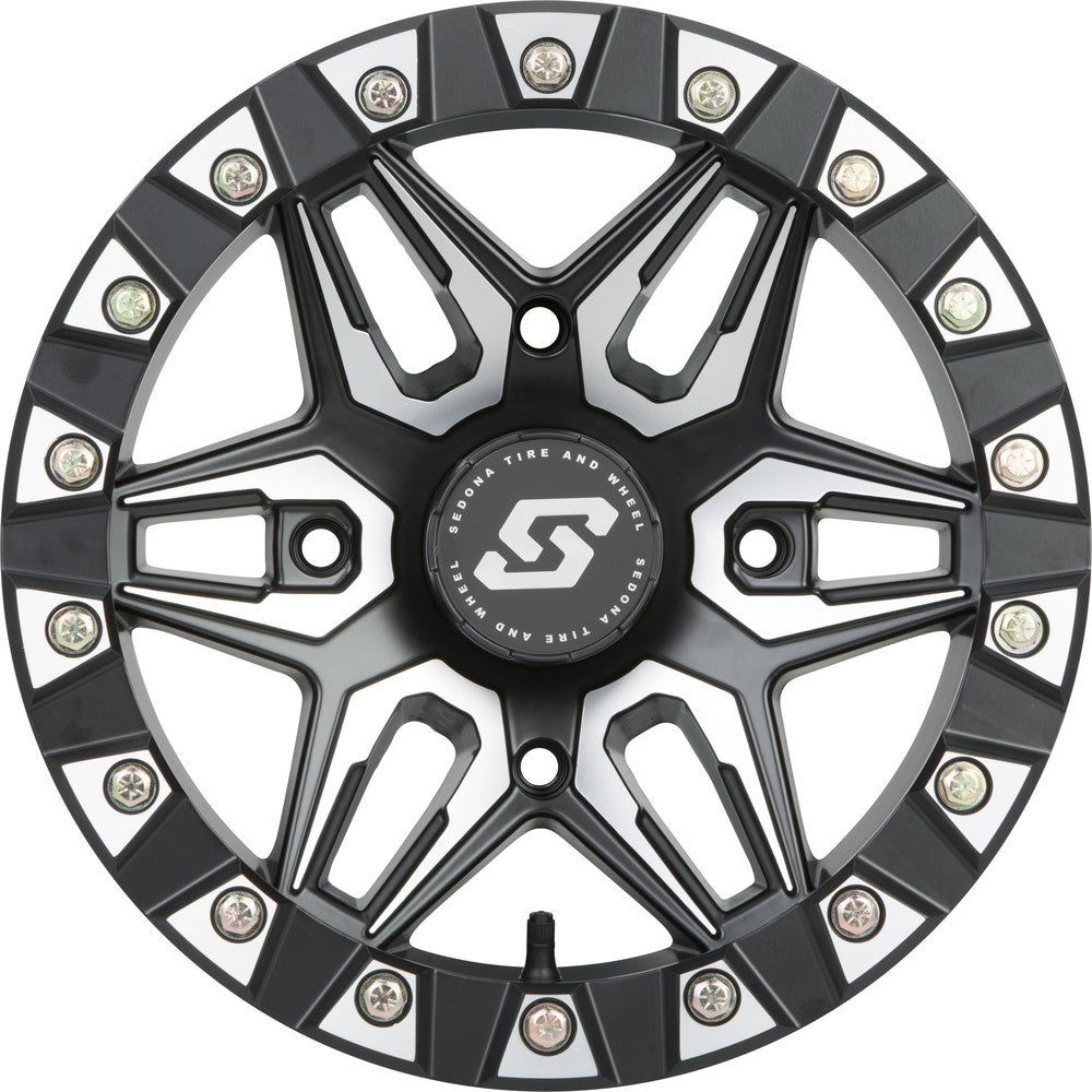 Sedona Black/Machined Split 6 Beadlock & Sedona Coyote Wheel & Tire Kit