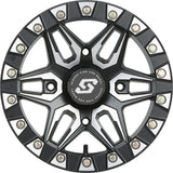 Sedona Black/Machined Split 6 Beadlock & Sedona Ridge Saw Wheel & Tire Kit