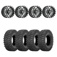 Sedona Black/Machined Split 6 Beadlock & Sedona Rockabilly Wheel & Tire Kit