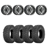 Sedona Black/Machined Split 6 Beadlock & Sedona Rockabilly Wheel & Tire Kit