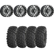 Sedona Black/Machined Split 6 Beadlock & System 3 Offroad XTR370 Wheel & Tire Kit