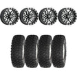 Sedona Black/Machined Split 6 Beadlock & System 3 XC450 Radial Wheel & Tire Kit