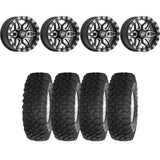 Sedona Black/Machined Split 6 Beadlock & System 3 XC450 Radial Wheel & Tire Kit