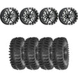 Sedona Black/Machined Split 6 Beadlock & System 3 XT400 Extreme Trail Radial Wheel & Tire Kit