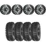 Sedona Black/Machined Split 6 Beadlock & System 3 XT400 Extreme Trail Radial Wheel & Tire Kit