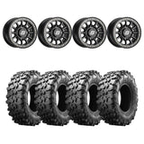 Sedona Black Sano Beadlock & Maxxis Radial Carnivore Wheel & Tire Kit