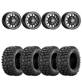 Sedona Black Sano Beadlock & Sedona Buzz Saw RT Wheel & Tire Kit