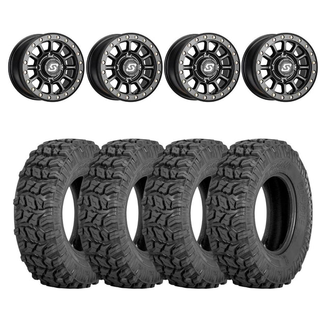Sedona Black Sano Beadlock & Sedona Coyote Wheel & Tire Kit