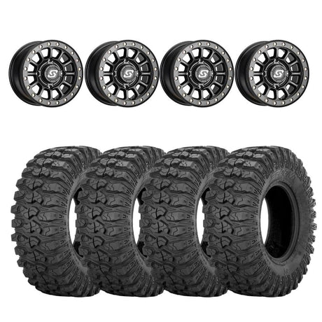 Sedona Black Sano Beadlock & Sedona Rockabilly Wheel & Tire Kit