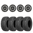 Sedona Black Sano Beadlock & Sedona Trail Saw Wheel & Tire Kit